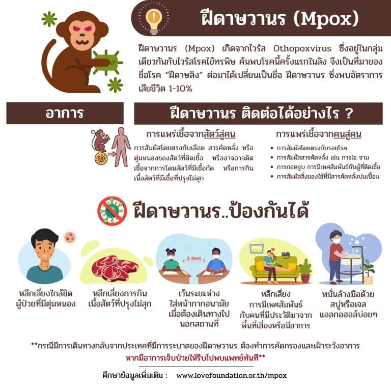 อินโฟกราฟิก Mpox แผ่นที่ 1