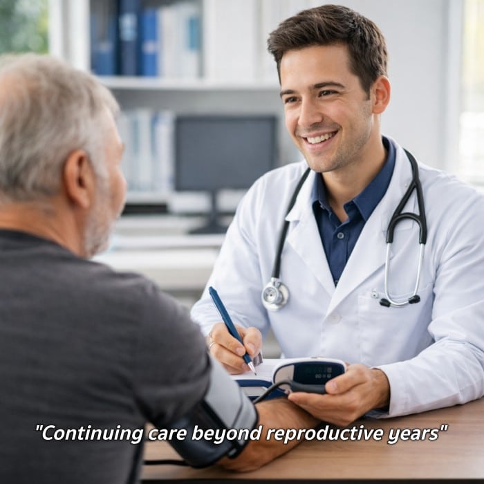 Continuing care beyond reproductive years