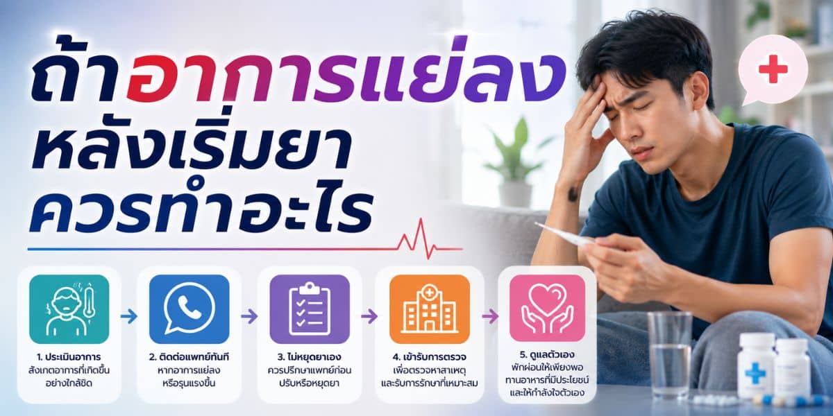 What to do if symptoms worsen after starting treatment