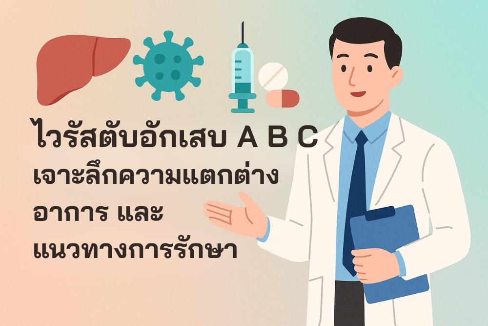 ไวรัสตับอักเสบ A B C เจาะลึกความแตกต่าง อาการ และแนวทางการรักษา