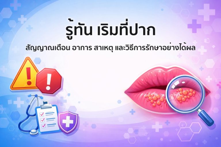 สัญญาณเตือน รู้ทัน เริมที่ปาก อาการ สาเหตุ และวิธีการรักษาอย่างได้ผล