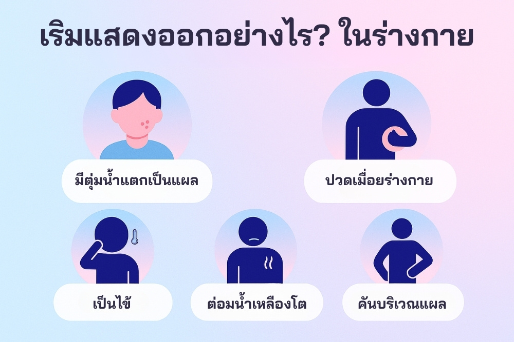เริม แสดงออกอย่างไร ในร่างกาย