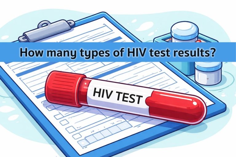 How many types of HIV test results are there