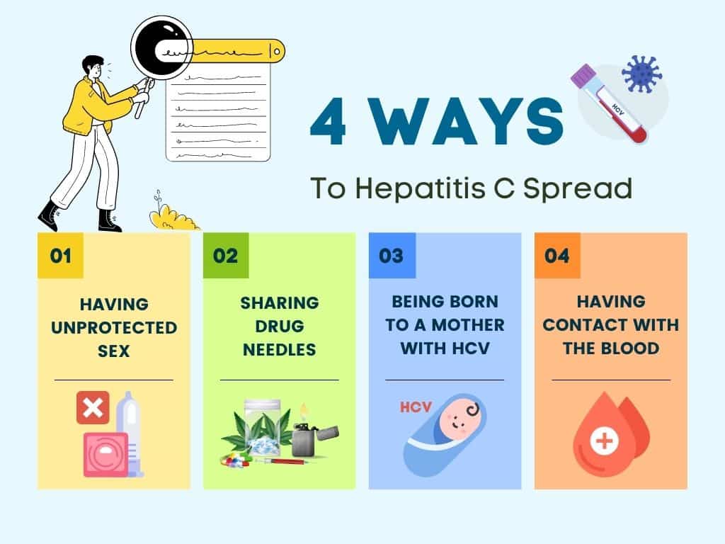 How is hepatitis C spread