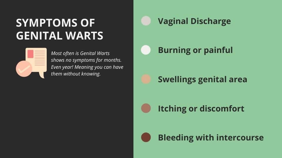 symptoms of genital warts