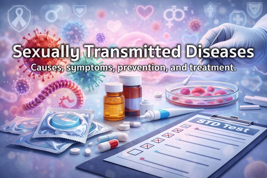 How are sexually transmitted diseases (STDs) diagnosed