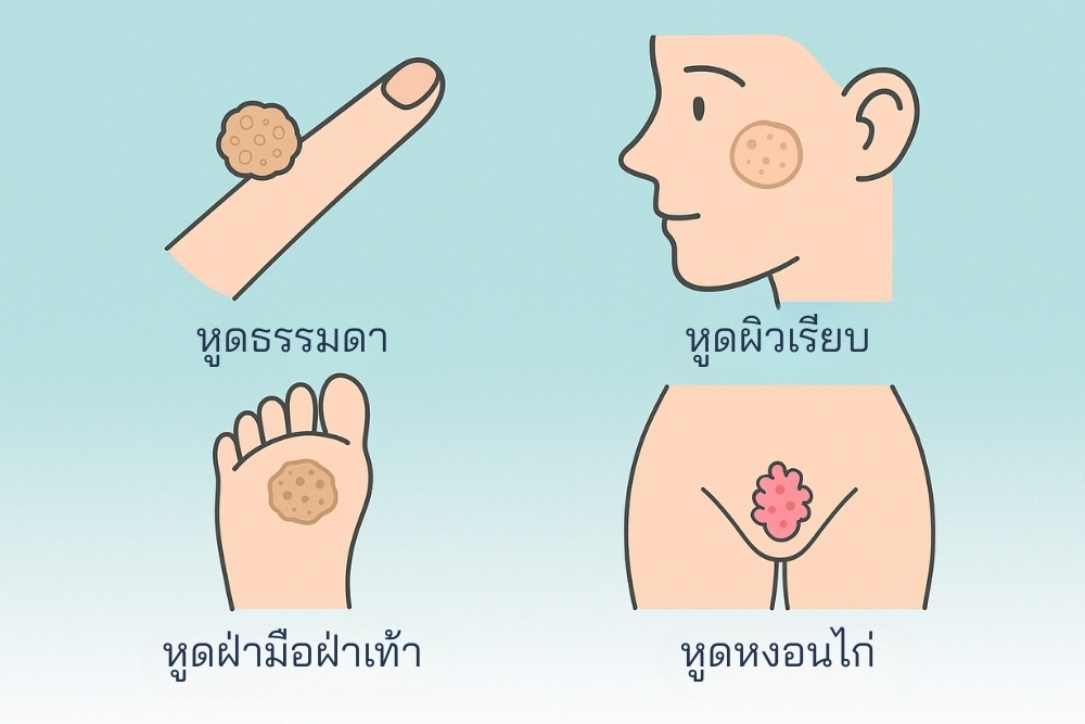 หูด มีกี่ชนิด