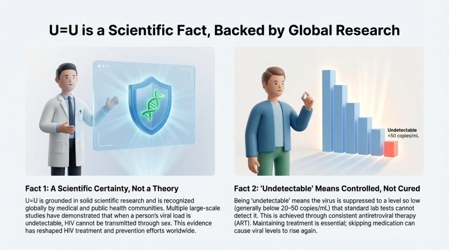 6 Key Facts About U=U Undetectable Means the Virus Is Effectively Controlled