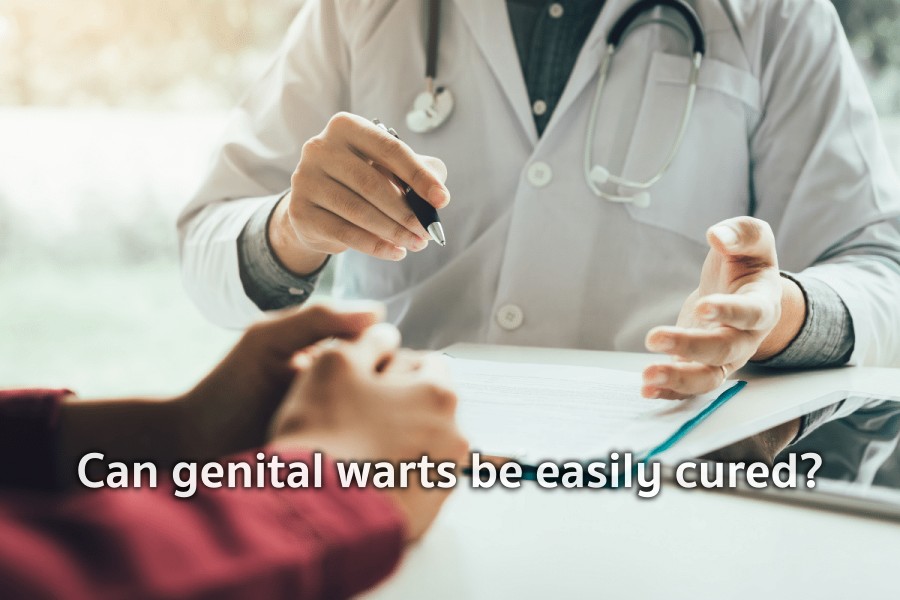 Can genital warts be easily cured