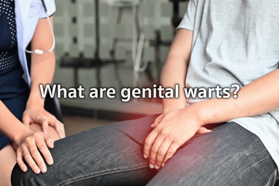 How does genital warts spread
