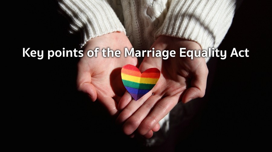 Key points of the Marriage Equality Act