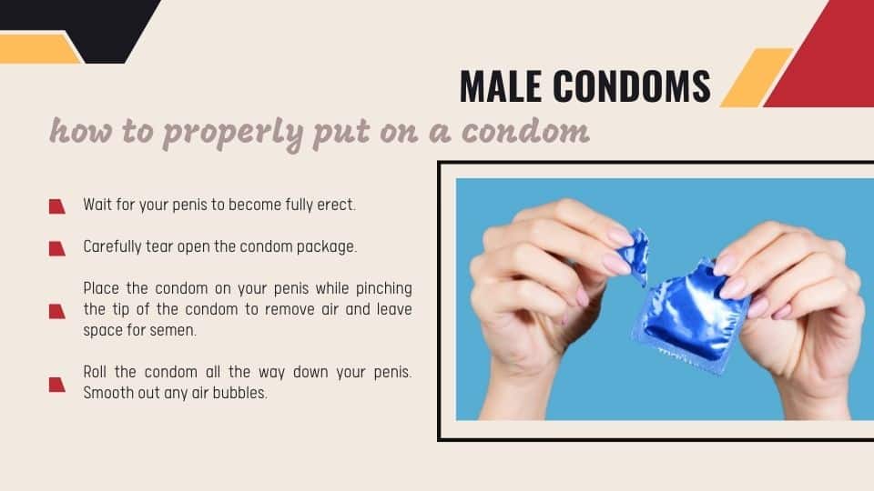 how to properly put on a condom