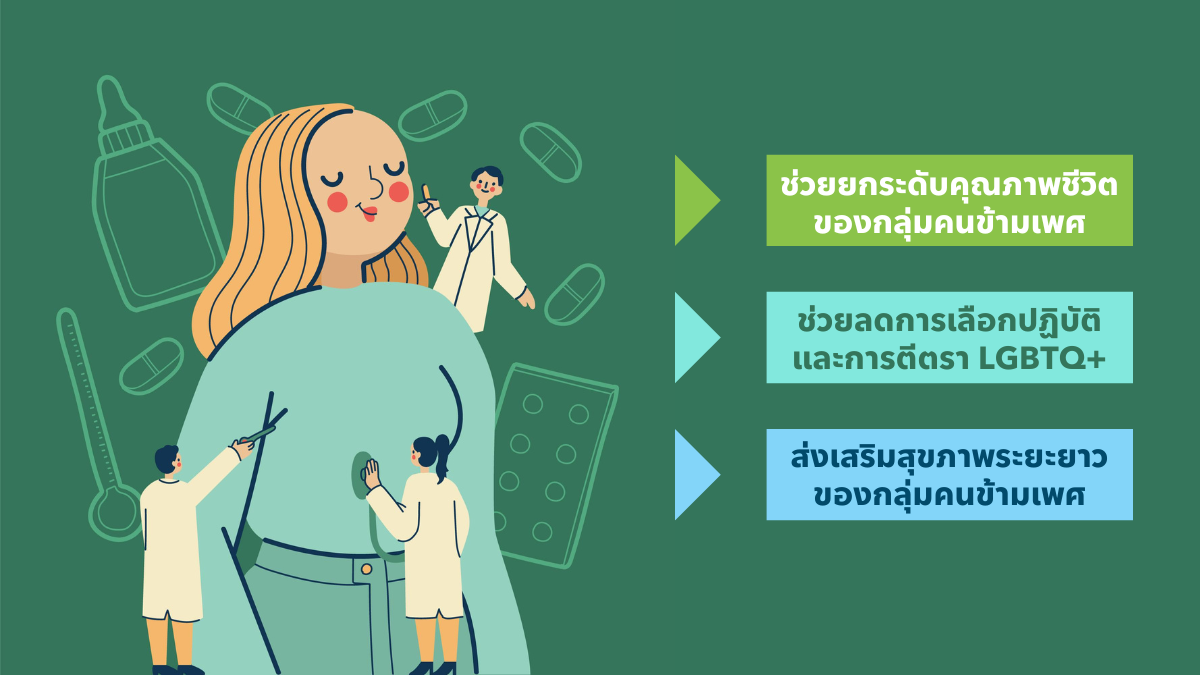 ผลดีของนโยบายสนับสนุน ยาฮอร์โมนบำบัด