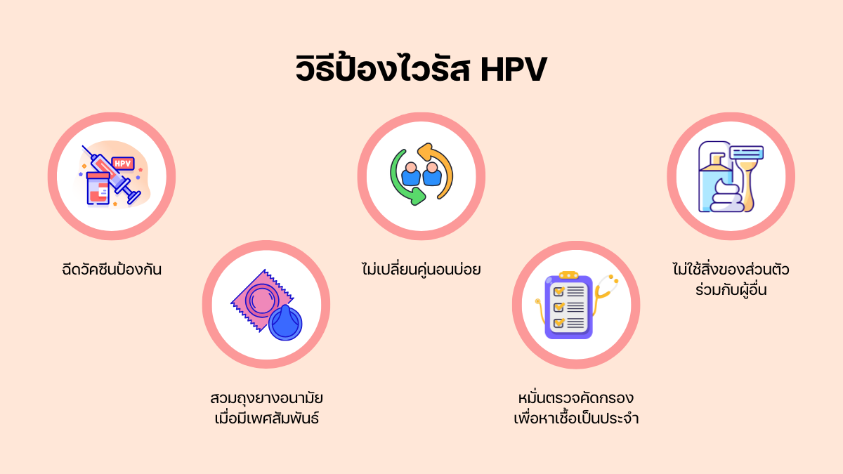 วิธีป้องกันไวรัส HPV