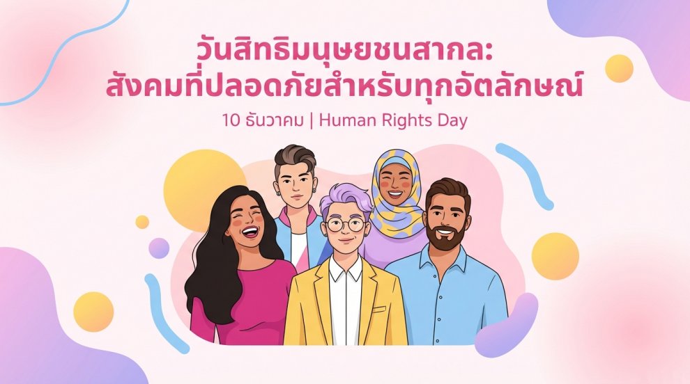 วันสิทธิมนุษยชนสากล สังคมที่ปลอดภัยสำหรับทุกอัตลักษณ์