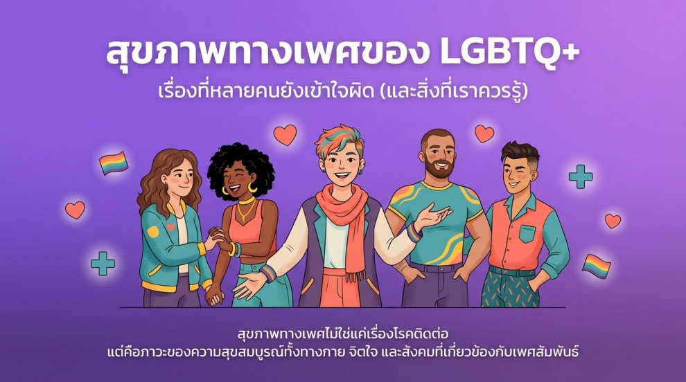 สุขภาพทางเพศของ LGBTQ+ เรื่องที่หลายคนยังเข้าใจผิด