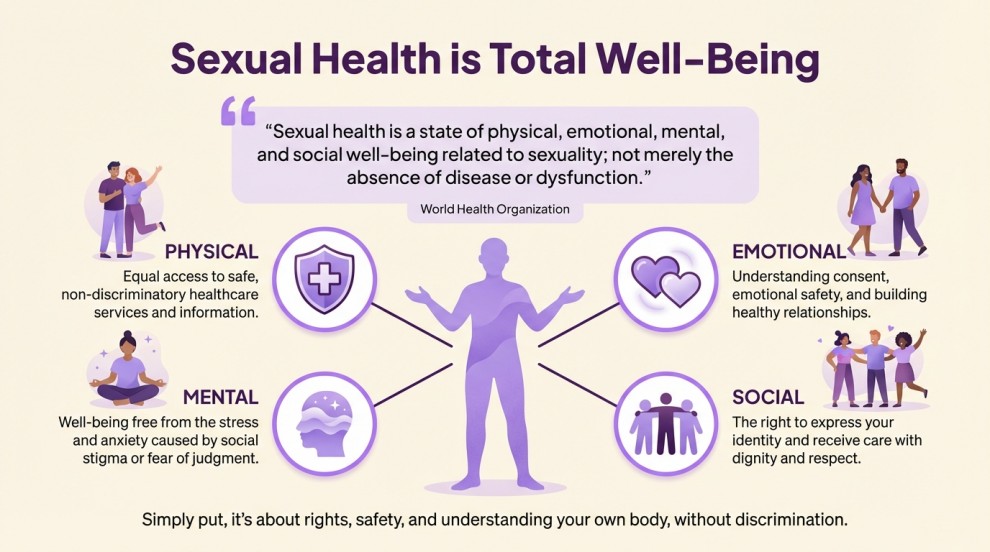 Sexual Health is total well being