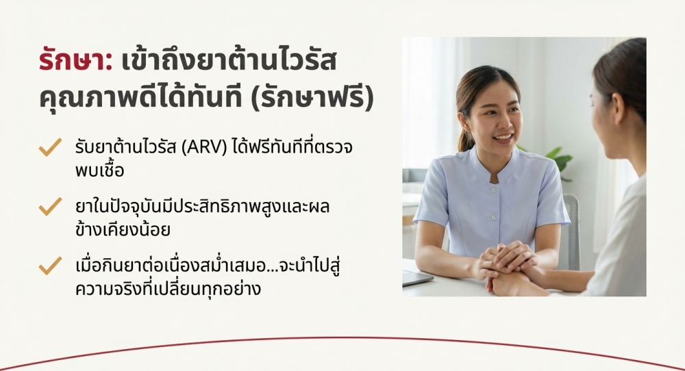 การรักษา HIV เข้าถึงยาต้านไวรัสฟรี