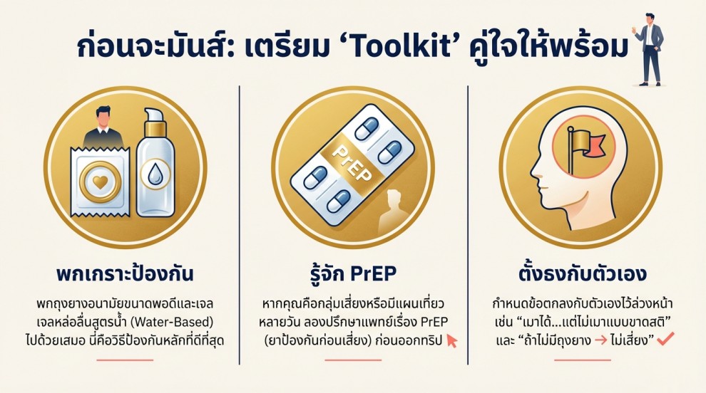 จุดเริ่มต้นของการเที่ยวปีใหม่ ลดเสี่ยง HIV