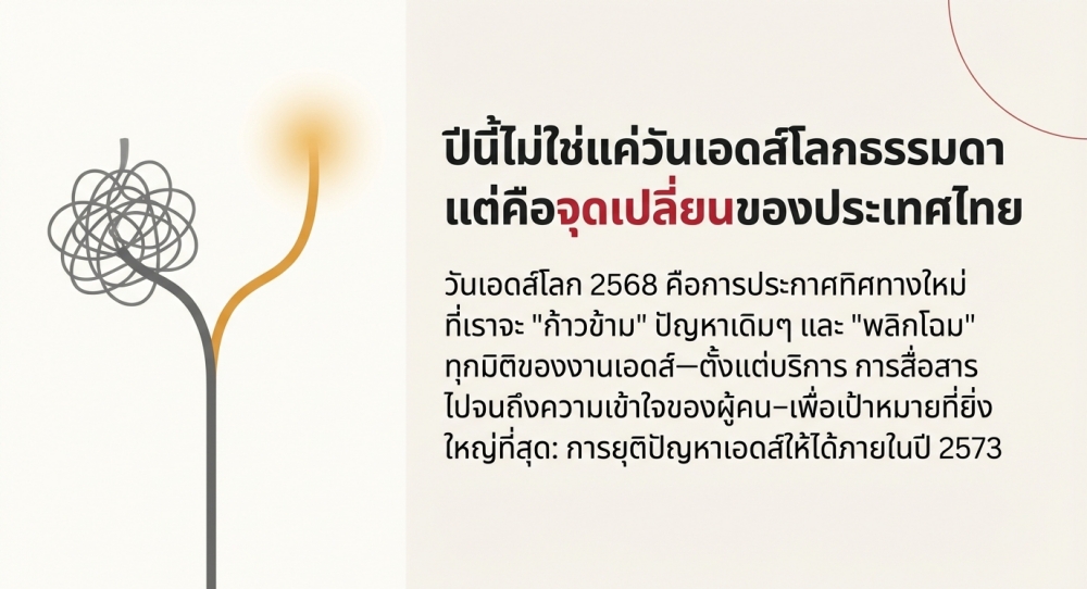 ทำไม วันเอดส์โลก 2568 ถึงสำคัญกว่าเดิม?