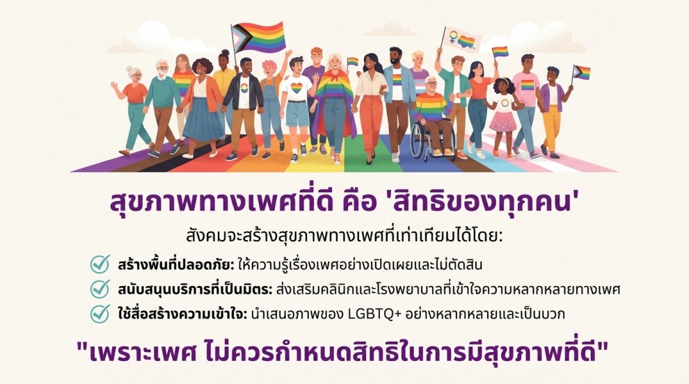 สุขภาพทางเพศของ LGBTQ+ คือการเข้าใจและยอมรับ